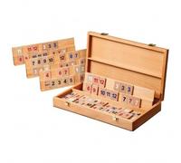 Rummy - Okey - Boîte En Bois - Hêtre