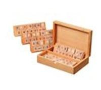 Rummy ou Rummikub - jeu en bois - coffret bois G