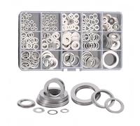 Rummyluck 260 Pièces M3-M20 Jeu de Rondelles Plates en 304 Acier Inoxydable Rondelles Assortiment (Épaisseur 1mm)