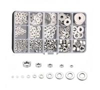 Rummyluck 270 Pièces M3 M4 M5 M6 M8 Jeu de Écrous et Rondelles Plates en Acier Inoxydable