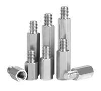 Rummyluck Hex Entretoise Inox Vis Standoff Mâle à Femelle Entretoises Hexagonales M5x20+8mm (5 pcs)
