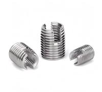 Rummyluck M6xM10x14mm Filetage Inserts, Insert Fileté Autotaraudeur en Acier Inoxydable Écrous Inserts de Réparation 10 Pièces