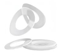 Rummyluck Rondelle Plate Plastique Souple Transparent Isolante Joint Entretoise M5x10x1.0 mm (200 pcs)