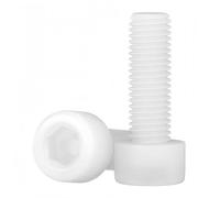 Rummyluck Vis Plastique Vis Cylindrique à Six Pans Creux en Nylon M5x20mm (40 pcs)