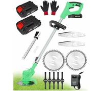 RUMOCOVO® Debroussailleuse Electrique sans Fil Coupe Bordure Débroussailleuse à Batterie Lame pour Jardin Gazon Ronce DIY T5