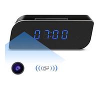 RUMOCOVO® Mini caméra espion sans fil 1080P HD IP, horloge secrète, WIFI, alarme, enregistreur de sécurité, Vision nocturne IR, mo