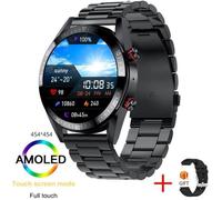 RUMOCOVO® Montre connectée Android pour hommes écran AMOLED 454x454 affichage permanent de l'heure 2291 - Acier MONTRE BLUETOOTH