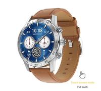 RUMOCOVO® Montre connectée de luxe pour hommes, Bluetooth, appels, moniteur de fréquence cardiaque,2253 - Cuir Marron