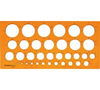 RUMOLD Pochoir circulaire 2810 1-35mm Bord pour encre de Chine