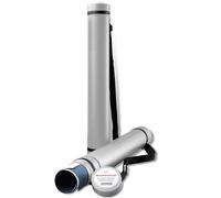 Rumold postal tubes, 600 mm-1,000 mm, diameter: 80 mm, polyethylene, Silver, 1 K