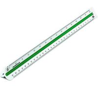 RUMOLD Règle triangulaire 150/4/30 Architekt 4 30cm plastique blanc