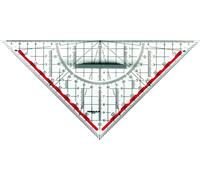 RUMOLD Triangle de géométrie 10151 25cm plastique gris fumé