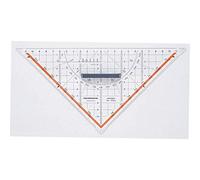 Rumold Triangle de géométrie 1054 transparent Longueur de l'hypoténuse 25 cm