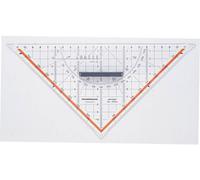 Rumold Triangle de géométrie 1054 transparent Longueur de l'hypoténuse 25 cm