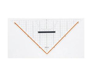 Rumold Triangle de géométrie 1058 transparent Longueur de lhypoténuse: 32.5 cm