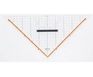 Rumold Triangle de géométrie 1058 transparent Longueur de l'hypoténuse: 32.5 cm