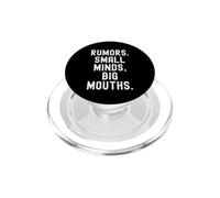 Rumors Small Minds Big Mouth Witty Men Women PopSockets PopGrip pour MagSafe