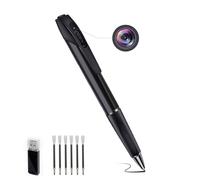 RUMUCF Mini stylo caméra, enregistreur vidéo HD 1080p avec détection de mouvement, enregistrement en boucle, petite caméra espion portable, enregistrement vidéo, caméra de sécurité pour étude de