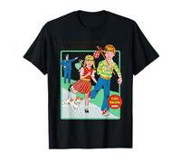 Run Away from Our Problems Sarcastic Retro Funny Adult Humor T-Shirt