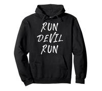 Run Devil Run Inspirational Biblique Christian Victory Sweat à Capuche