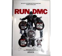 Run DMC - Badges "Walk This Way" 5er-Pack - Plastique, Métal RO11962 (Taille unique) (Blanc/Noir/Rouge)