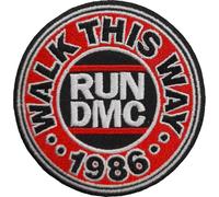 Run DMC - Ecusson à repasser "Walk This Way" - Coton RO3541 (Taille unique) (Noir/Rouge)