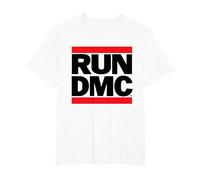 Run DMC Official Logo Light T-Shirt, Homme Grandes Tailles, Blanc, 2X Tall