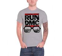 Run Dmc - T-Shirt # L Grey Unisex # Glasses NYC