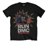 Run Dmc - T-Shirt # M Black Unisex # Pow [Import]