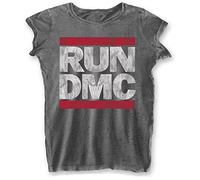 Run Dmc - T-Shirt # S Grey Femmina # Dmc Logo [Import]