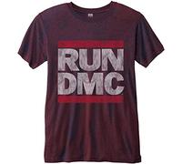 Run Dmc - T-Shirt # S Pink Unisex # Logo Vintage [Import]