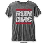 Run Dmc - T-Shirt # XL Grey Unisex # Dmc Logo [Import]
