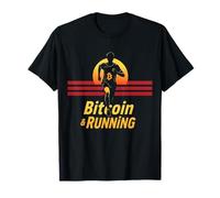 Run Fast Sweat Hard Stack Sats Marathon Crypto Bitcoin T-Shirt