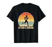 Run Fast Sweat Hard Stack Sats Marathon Crypto Bitcoin T-Shirt
