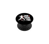 Run I Dare You Baseball Catcher Baseball Player Baseball PopSockets PopGrip Adhésif