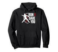 Run I Dare You Baseball Catcher Baseball Player Baseball Sweat à Capuche