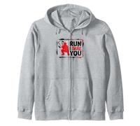 Run I Dare You Baseball Catcher Baseball Player Baseball Sweat à Capuche