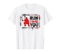 Run I Dare You Baseball Catcher Baseball Player Baseball T-Shirt