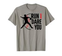 Run I Dare You Baseball Catcher Baseball Player Baseball T-Shirt