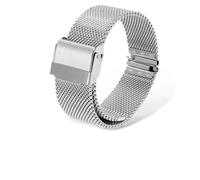 Run Ken 10-24mm Compatible avec la montre DW Bracelet en acier maille métal Ultra-mince inoxydable(Silvery,13mm)