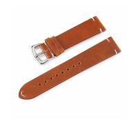 Run Ken Bracelet De Montre en Cuir De Veau 18mm 19mm 20mm 21mm 22mm 24mm Bracelet De Montre Couture Bracelet en Cuir Véritable Bracelet De Poignet Rétro avec Épingles(Brown_22mm)