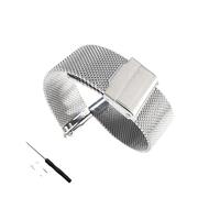 Run Ken Bracelet De Montre Milanais 10mm 12mm 14mm 16mm 18mm 20mm 22mm 304 En Métal Acier Inoxydable Argent(22mm)