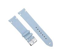 Run Ken Bracelet de montre vintage en daim de haute qualité Bleu Bracelet de rechange pour accessoires de montre 18 mm 20 mm 22 mm 24 mm, 22mm