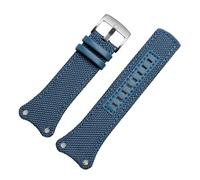 Run Ken Bracelet En Nylon + Cuir Noir Marron Bleu For Homme Compatible Avec K4B384B3 K4B371B6 K4B371B3 K4B384B6 Toile Montre Ceinture Chaîne De(Blue silver)