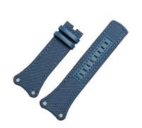 Run Ken Bracelet En Nylon + Cuir Noir Marron Bleu For Homme Compatible Avec K4B384B3 K4B371B6 K4B371B3 K4B384B6 Toile Montre Ceinture Chaîne De(Blue NO)