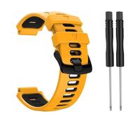 Run Ken Bracelet extérieur de remplacement en acier avec boucle en silicone Compatible avec Garmin- Forerunner 735xt/220/230/235/620/630 for montre intelligente(1)