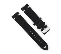 Run Ken Cuir Suédé de Haute Qualité Vintage Bracelet de Montre Bleu Bracelet de Remplacement pour Accessoires de Montre 18 mm 20 mm 22 mm 24 mm, 18mm