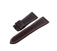 Run Ken Haute Qualité Italienne Épaisseur rétro Crazy Horse Crazy En Cuir Véritable Boucle à broches Compatible avec Panerai Strap Watch Band Tools 26mm(Brown strap)