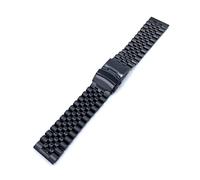 Run Ken Libération Rapide Supprimer Les Liens Conception De Vis Bracelet De Montre En Acier Inoxydable Boucle Solide De Qualité Supérieure 20mm 22mm 24mm Bracelet De Montre(Black,22mm)