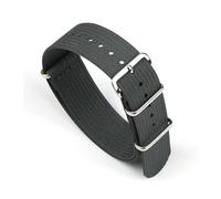 Run Ken Nouveau Bracelet De Montre Côtelé 18mm 20mm 22mm Bracelets De Montre en Nylon Accessoires De Bracelet De Montre en Tissu Bracelet De Montre(Dark Gray_18mm)